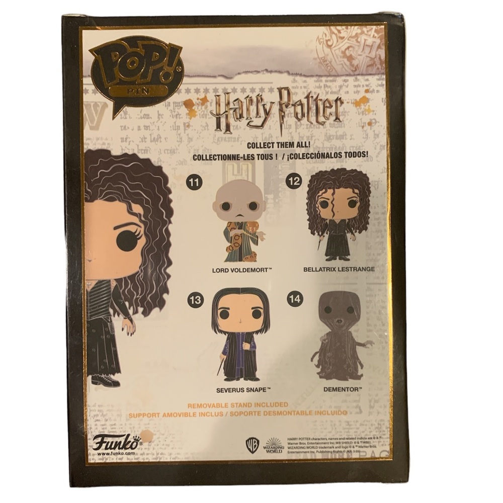 Funko POP Pin Harry Potter Bellatrix Lestrange Large Enamel Pin 12 - New in Box! - Picture 3 of 6